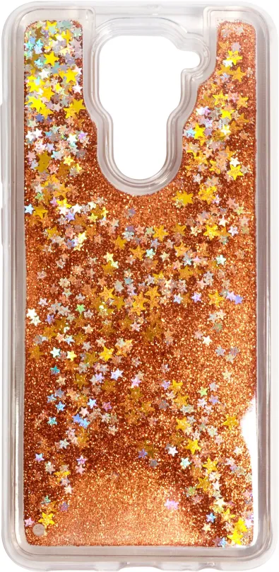 Kryt na mobil Iwill Glitter Liquid Star Case pre Xiaomi Redmi Note 9 Rose zlaté