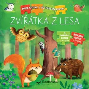 Svojtka & Co. Moja knižka s reťazovým puzzle: Zvieratká z lesa