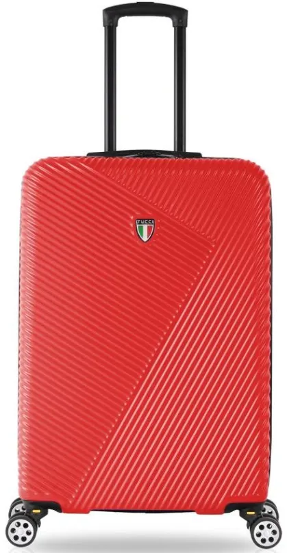 Cestovný kufor TUCCI T-0118/3 S ABS - červená