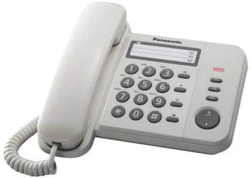 Telefón pre pevnú linku Panasonic KX-TS520FXW White