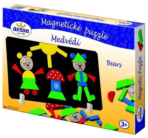 Puzzle Detoa Magnetické puzzle Medvede