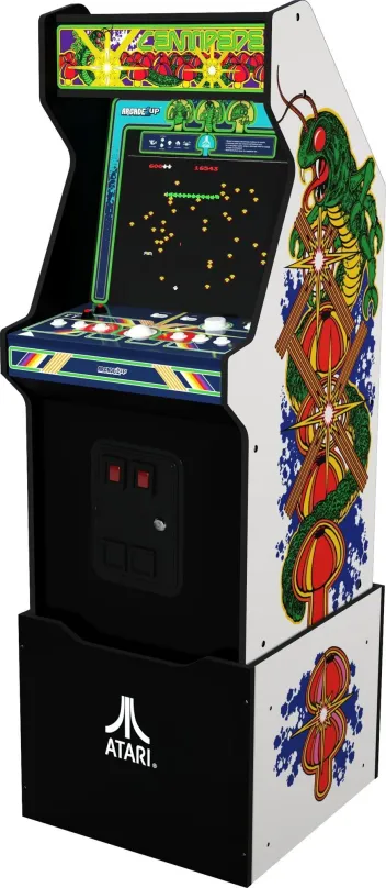 Arkádový automat Arcade1up Atari Legacy 14-in-1 Wifi Enabled, v retro prevedení, má 14