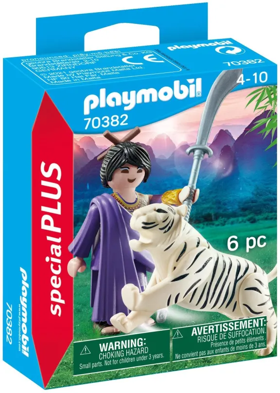 Figúrka Playmobil 70382 Ázijská bojovníčka s tigrom