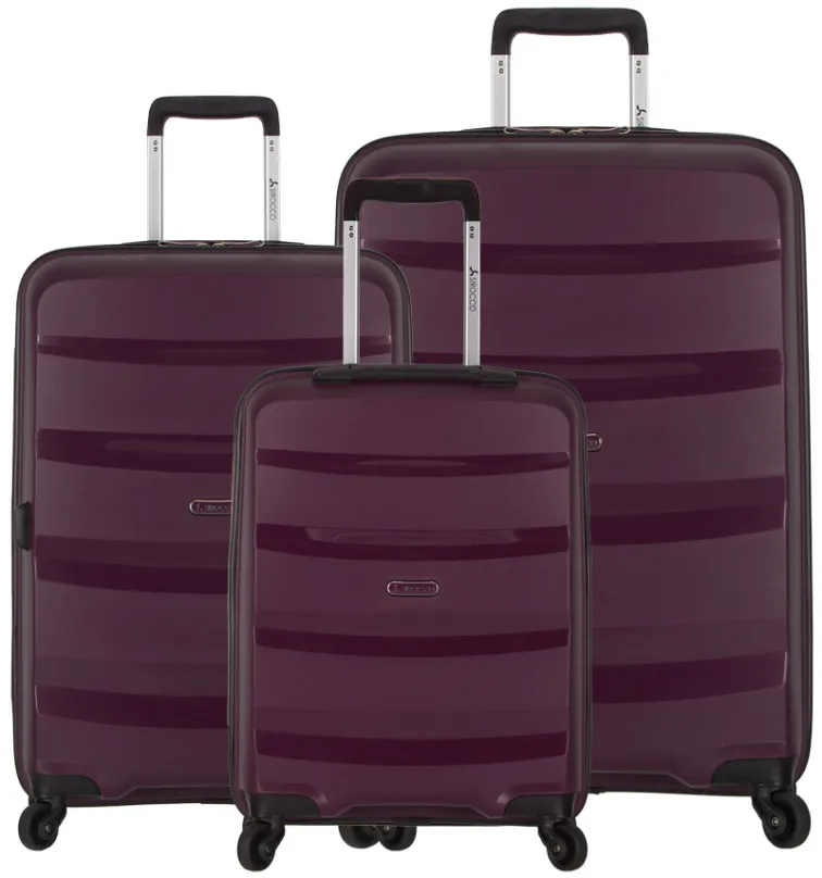 Sada cestovných kufrov SIROCCO T-1208/3 PP - fialová