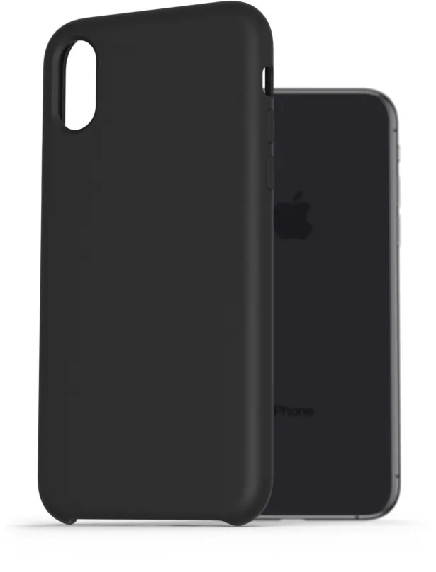 Kryt na mobil AlzaGuard Premium Liquid Silicone Case pre iPhone X/Xs čierne