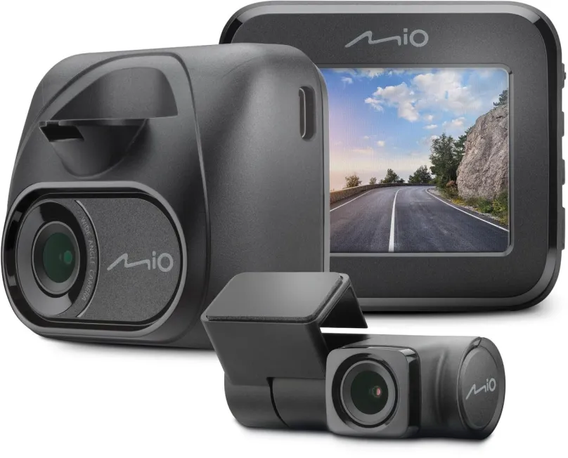 Kamera do auta MIO MiVue C595WD Dual, duálny, uhol záberu 140 °, GPS, detekcia radarov a p