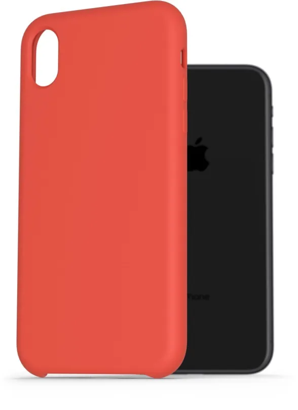 Kryt na mobil AlzaGuard Premium Liquid Silicone Case pre iPhone Xr červené