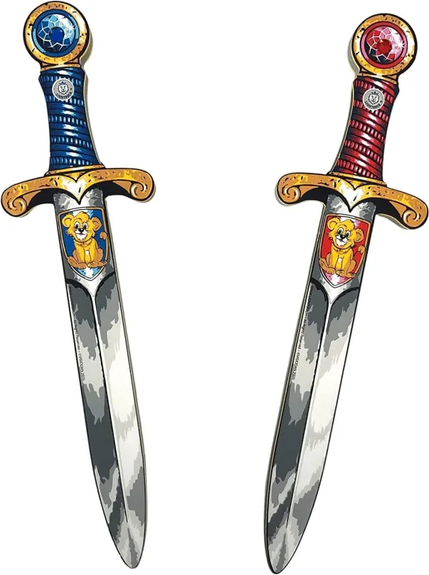 Meč Liontouch Malý Lev set mečov, modrý a červený