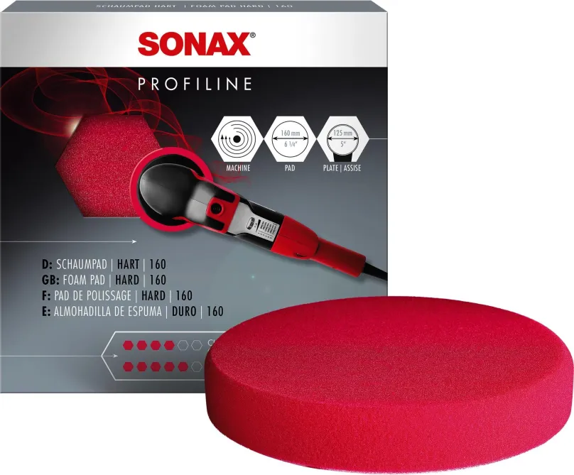 Brúsny kotúč Sonax Profiline Kotúč červený brúsny - 160 mm