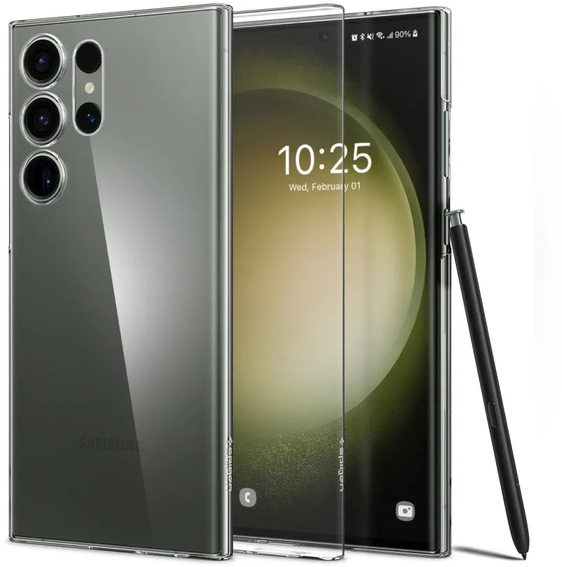 Kryt na mobil Spigen Air Skin Crystal Clear Samsung Galaxy S23 Ultra
