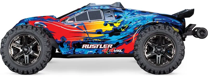 RC auto Traxxas Rustler 1:10 VXL 4WD TQi RTR červený - vhodné pre deti od 14 rokov, truggy