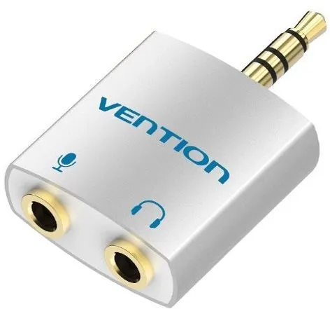 Redukcia Vention 3.5mm Jack Male to 2x 3.5mm Female Audio Splitter with Separated Audio and Microphone Port
