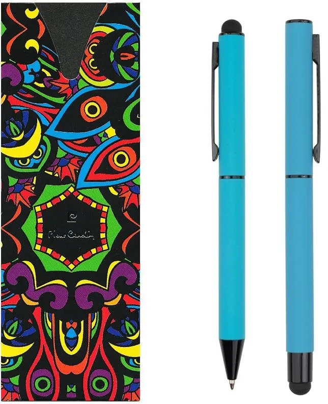 Sada písacích potrieb PIERRE CARDIN CELEBRATION sada guľôčkové pero + roller, svetlo modrá