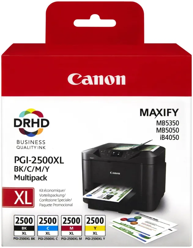 Cartridge Canon PGI-2500XL Multipack, pre tlačiarne Canon MAXIFY iB4050, iB4150, MB5050, M