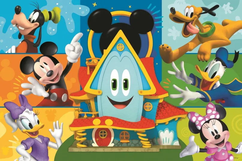 Puzzle Trefl Puzzle Mickeyho klbko: Mickey Mouse a kamaráti MAXI 24 dielikov