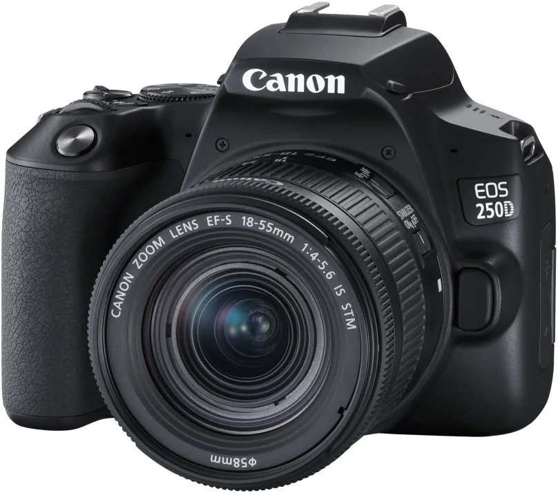 Digitálny fotoaparát Canon EOS 250D čierny + EF-S 18-55 mm f/4-5.6 IS STM