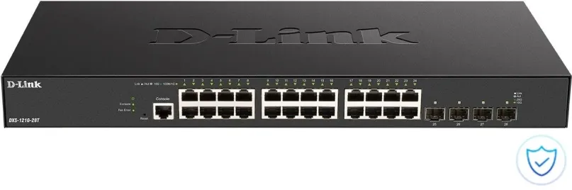 Switch D-Link DXS-1210-28T, do racku, 4x RJ-45, 4x SFP, Auto-MDI/MDIX, HTTPS (SSL) inspe