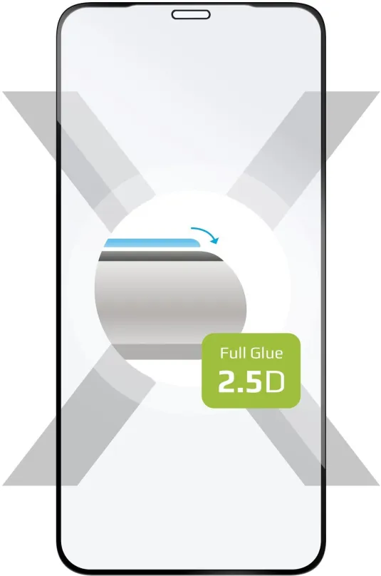 Ochranné sklo FIXED FullGlue-Cover pre Apple iPhone X / XS / 11 Pro čierne