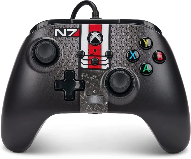 Gamepad PowerA Enhanced Wired Controller - Mass Effect N7 - Xbox, pre Xbox Series X|S, kab