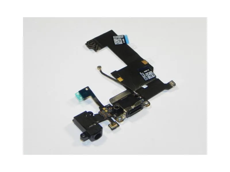 Nabíjací port + Audio Jack konektor Flex pre Apple iPhone 5 čierna