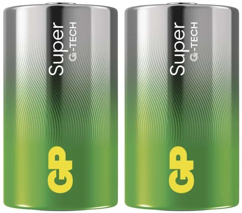 Jednorazová batéria GP Alkalická batéria Super D (LR20), 2 ks