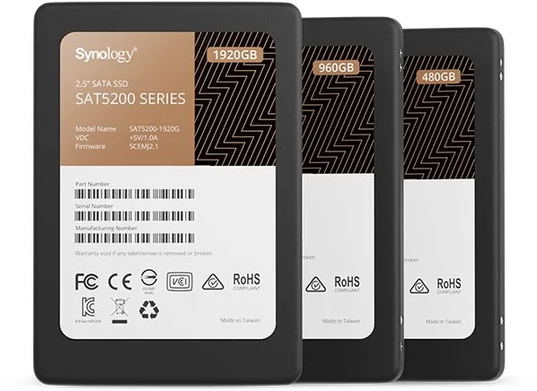 SSD disk Synology SAT5200-480G, 2.5", SATA III, rýchlosť čítania 530MB/s, rýchlosť zá