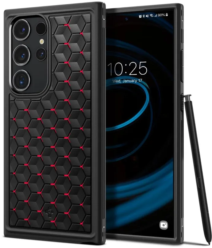 Kryt na mobil Spigen Cryo Armor Cryo Red Samsung Galaxy S24 Ultra, pre Samsung Galaxy S24
