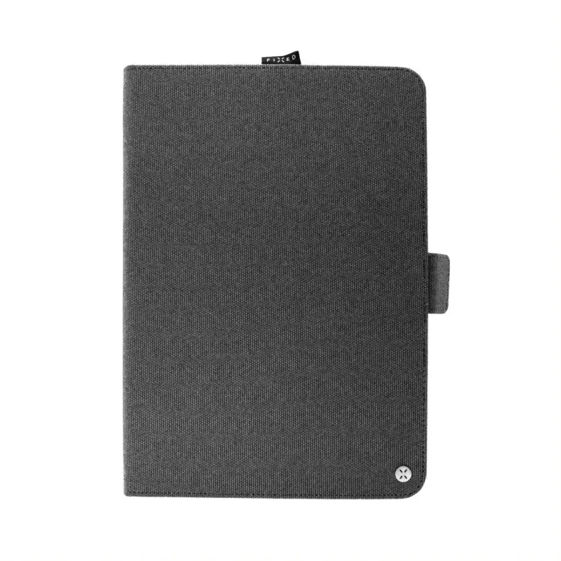 Puzdro na tablet FIXED Novel so stojanom a vreckom pre stylus temne šedej