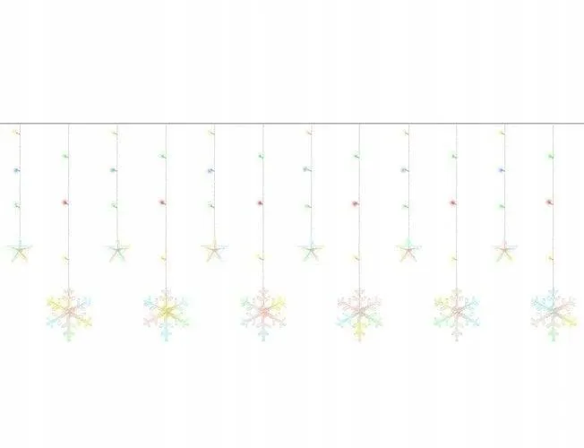 Vianočné osvetlenie ISO 11323 hviezdy 138 LED, 31V, multicolor