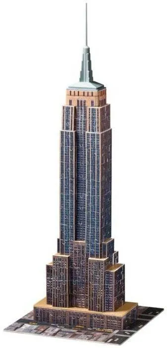 3D puzzle Ravensburger 3D Empire State Building, 216 dielikov v balení, téma budovy, mater
