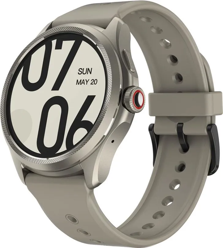 Chytré hodinky TicWatch Pro 5 GPS Sandstone, pre mužov aj ženy, s ovládaním v slovenčine,