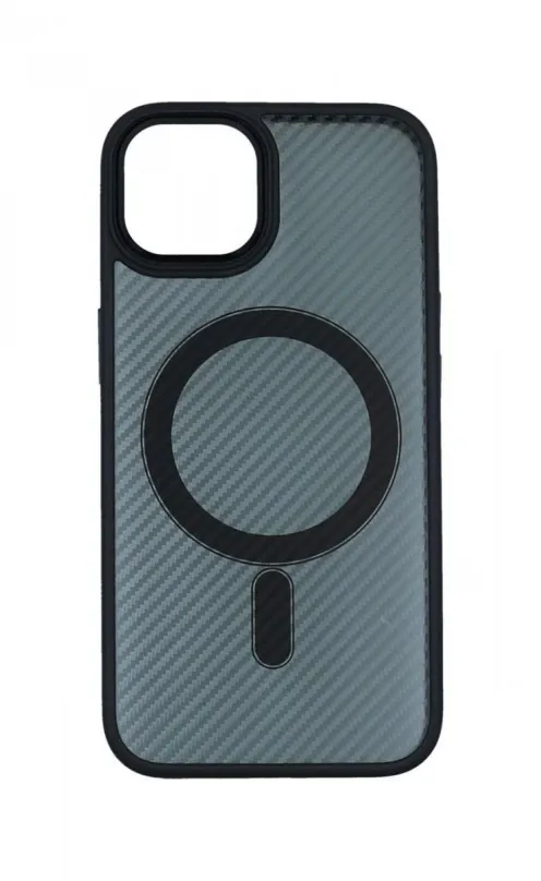 Kryt na mobil TopQ Kryt Magnetic Carbon iPhone 13 pevný tmavý 86989, pre Apple iPhone 13,