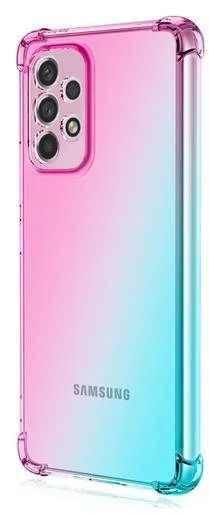 Kryt na mobil TopQ Kryt Samsung A23 5G Shock dúhový mentolovo-ružový 87133
