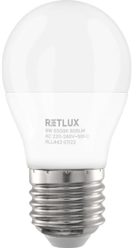 LED žiarovka RETLUX RLL 443 G45 E27 miniG 8W DL