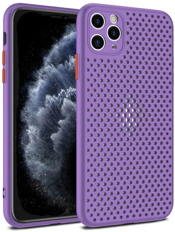 Kryt na mobil Tel Protect Breath kryt pre iPhone 12 Mini fialový