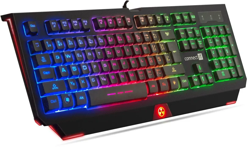 Herná klávesnica CONNECT IT BATTLE RNBW Keyboard - CZ