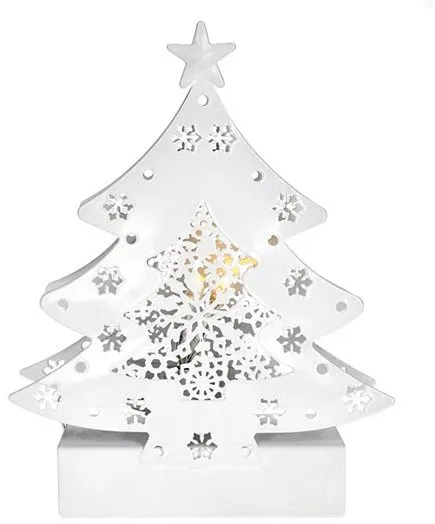 Vianočné osvetlenie LED kovový vianočný stromček, 2x AA