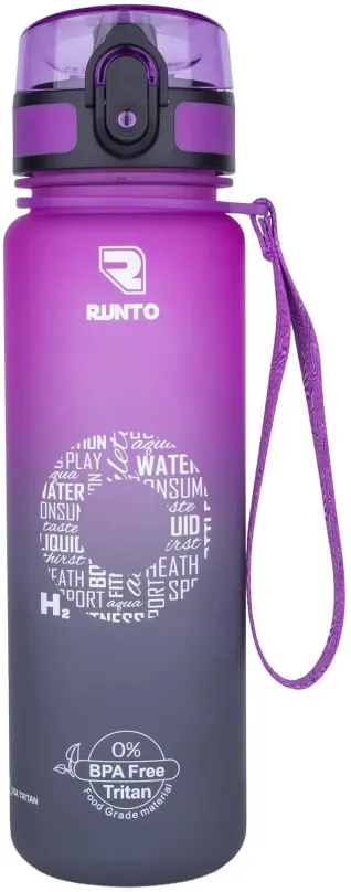Fľaša na pitie Runto Space Grey Violet 500 ml