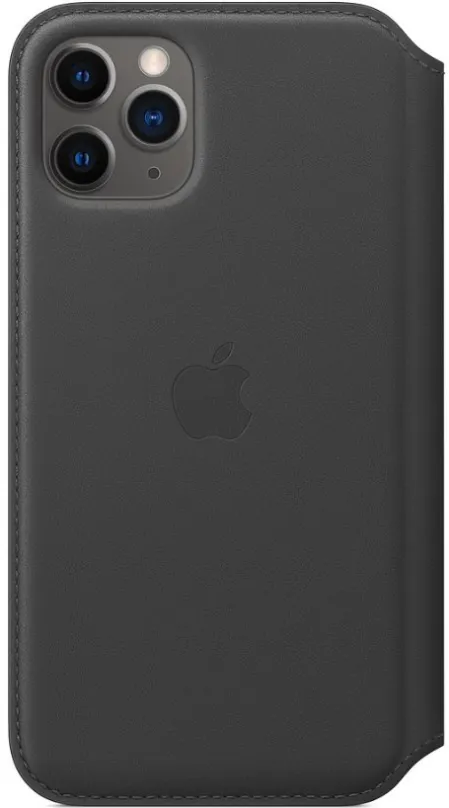 Puzdro na mobil Apple iPhone 11 Pre Kožené puzdro Folio čierne