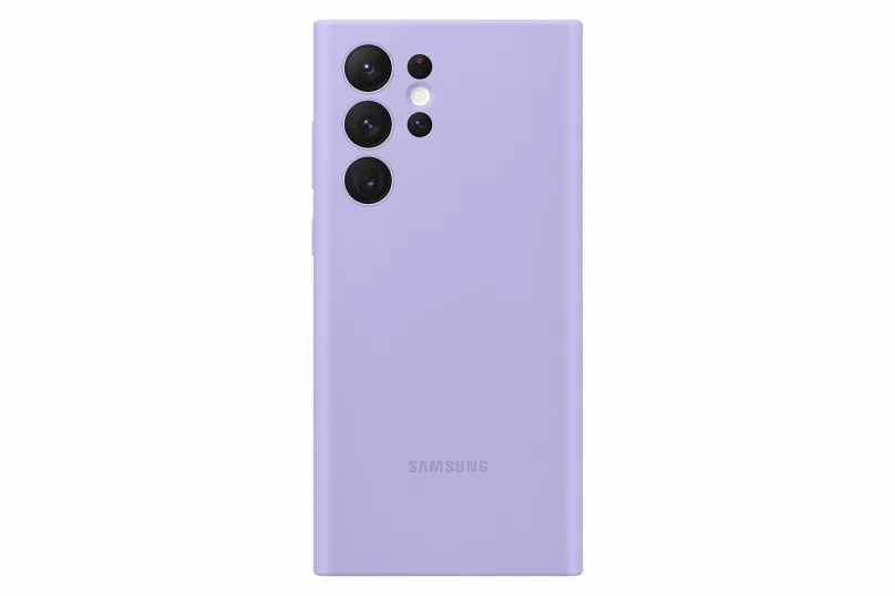 Kryt na mobil Samsung Galaxy S22 Ultra 5G Silikónový zadný kryt fialový