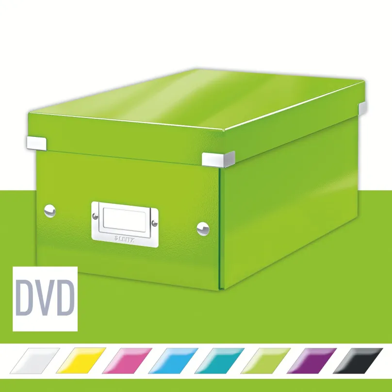 Archivačná krabica LEITZ WOW Click & Store DVD 20.6 x 14.7 x 35.2 cm, zelená