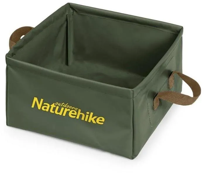 Kempingový riad Naturehike skladacia nádoba na skladovanie/umývanie 13l zelená