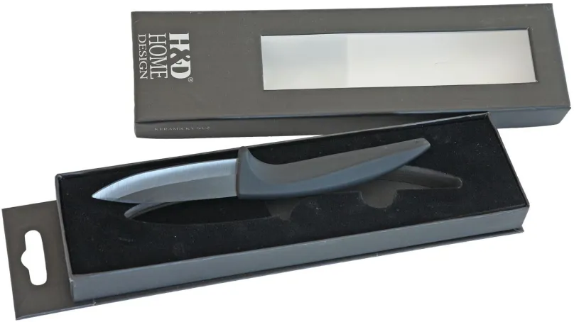 Kuchynský nôž H&D Home Design keramický nôž 18 cm v darčekovej papierovej krabičke