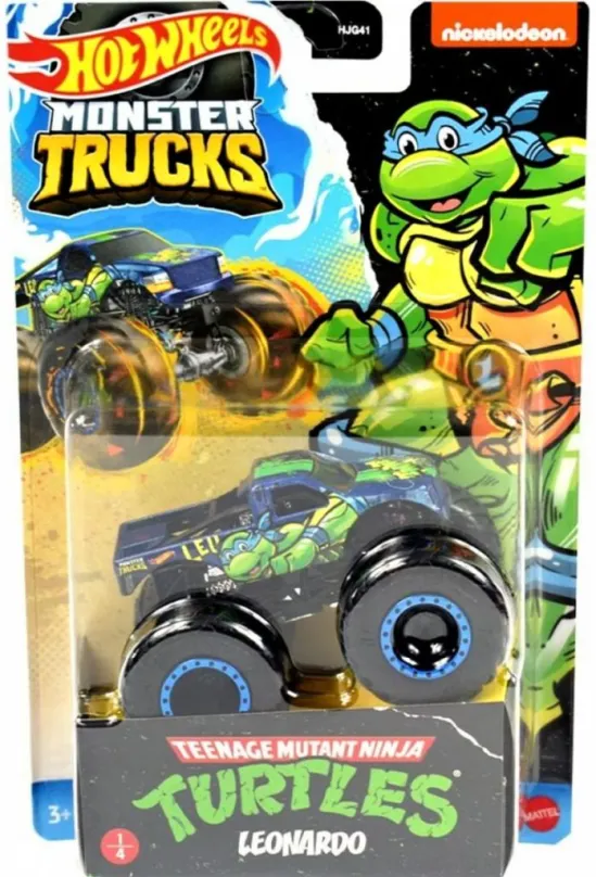 Mattel Hot Wheels® Monster Trucks Korytnačky Ninja LEONARDO, HKM24