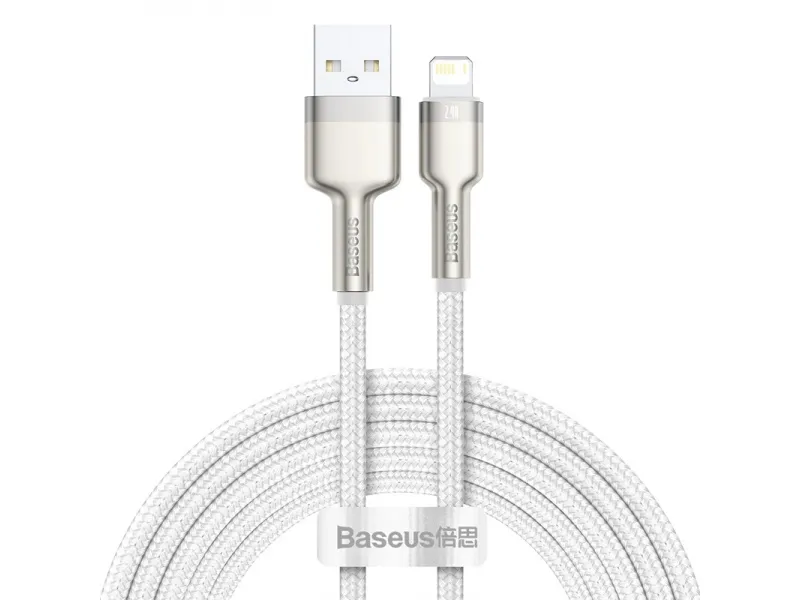 Baseus Cafule Series nabíjací / dátový kábel Lightning 2,4A 2m biela