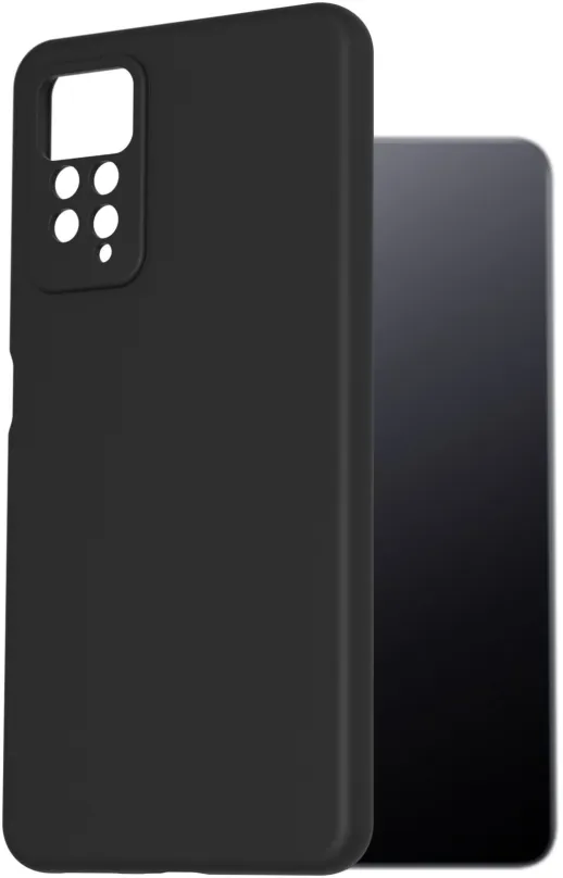 Kryt na mobil AlzaGuard Premium Liquid Silicone Case pre Xiaomi Redmi Note 11 Pre čiernych