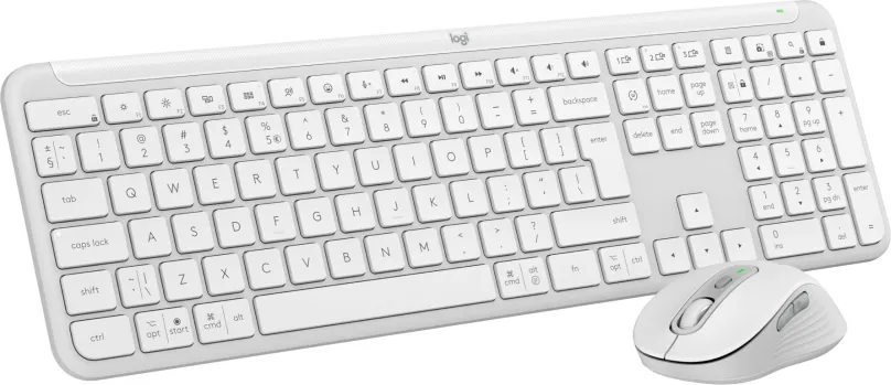 Set klávesnice a myši Logitech MK950 White - US INTL