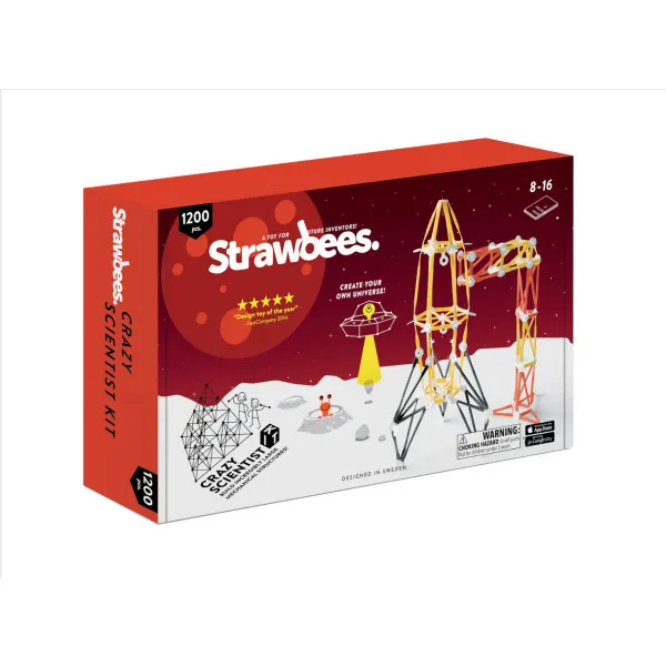 Strawbees Crazy Scientists Kit - sada Geniálny vedec