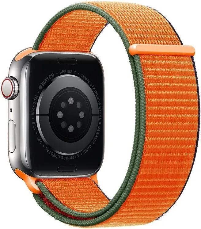 Remienok Eternico Airy pre Apple Watch 42mm / 44mm / 45mm / Ultra 49mm Coral Orange and Brown edge
