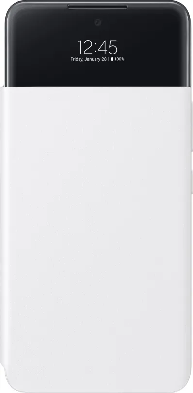 Púzdro na mobil Samsung Galaxy A53 5G Flipové púzdro S View biele